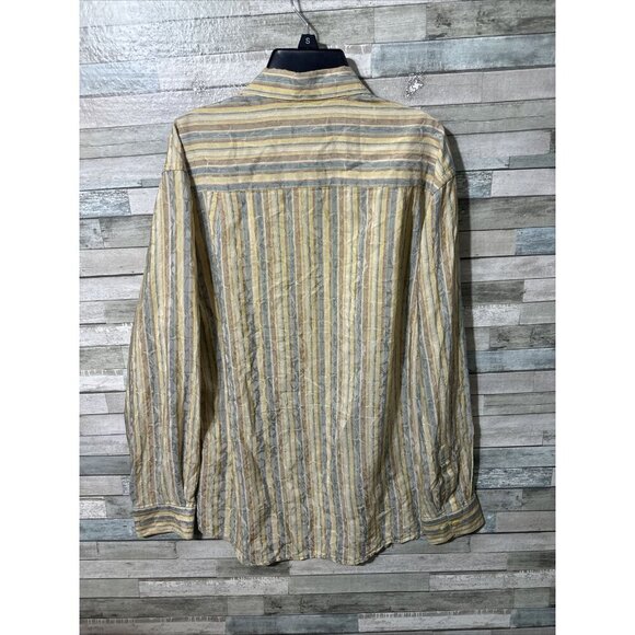 Men’s Jhane Barnes Dress Shirt Multicolored Silk Blend Size Medium - Picture 16 of 16